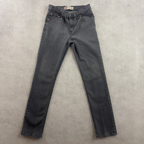 Levi's 512 Jeans Youth Size 16 Regular Gray W28 x L28 Slim Taper Denim - Picture 4 of 13