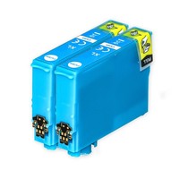 2 Cyan Tintenpatronen Ersetzen Epson T1632 (16XL) Non-Oem / Kompatibel