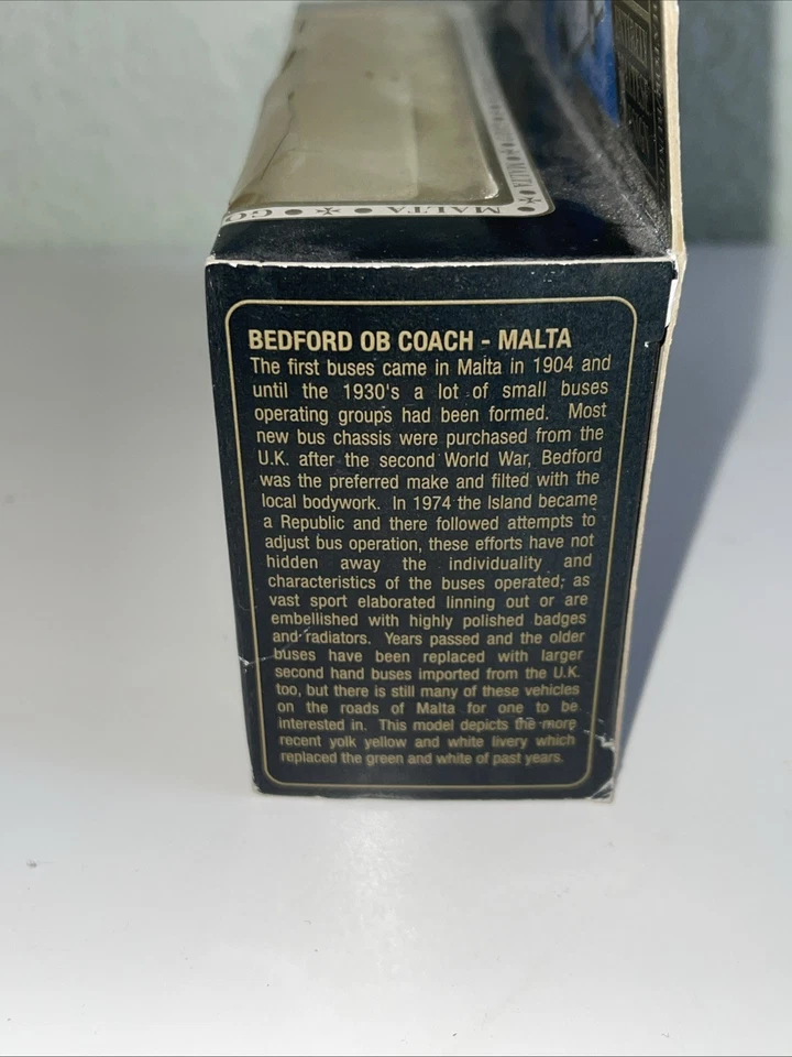 NEW Leaf LTD Die-Cast Metal Model Malta & Gozo Bus, Bedford OB Coach 1904-1930 - Image 3 of 4
