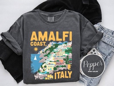 Vintage Amalfi Coast Italy Shirt Travel Gift Italia Trip Lover Tee