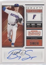 2018 Panini Contenders Draft Picks Ticket RPS Variation Brady Singer #1 Auto 2t7