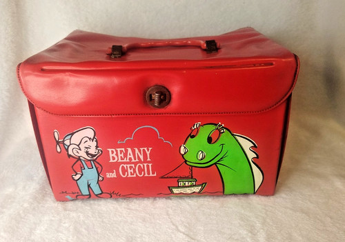 Vintage 1961 Beany and Cecil Vinyl Lunchbox-Bob Clampett Collectable