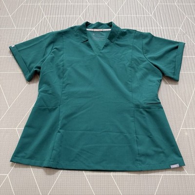 Figs Inala Slim Scrub Top Women s XXL Green W22SW1036 PO# 3438
