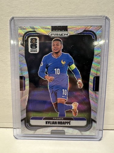 Kylian Mbappe 2026 Panini Prizm FIFA World Cup Silver Wave Prizm #40 France