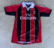 AC MILAN 2012/2013 HOME MEN’S LARGE SOCCER JERSEY KIT SHIRT SERIE A Red Black