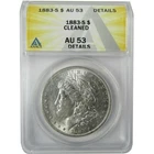 1883 S Morgan Silver Dollar AU 53 Details ANACS $1 Coin SKU:CP598
