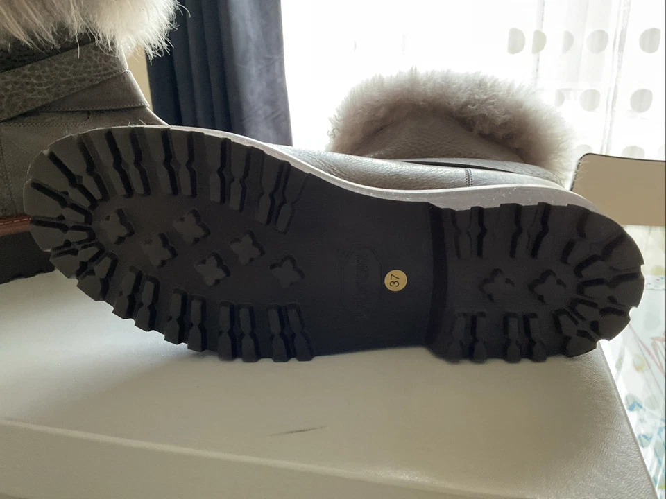 Botas Brunello Cucinelli Gris CUERO Para Mujer EU37/US 7/Nuevas SIN CAJA Foto 2 de 4