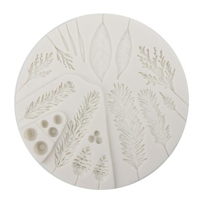 Pine Leaf Shaped Fondant Mold Cake Decorating Tools Pastry Kitchen Baking Gadget