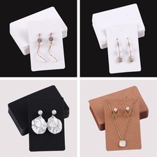 50pcs Display Cards for Earrings  Necklaces with Self-Seal Packaging