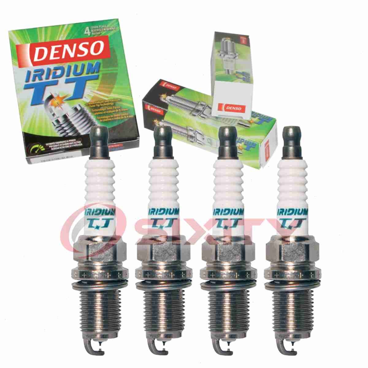 4 pc Denso Iridium TT Spark Plugs for 1992-1994 Oldsmobile Achieva 2.3L L4 hs