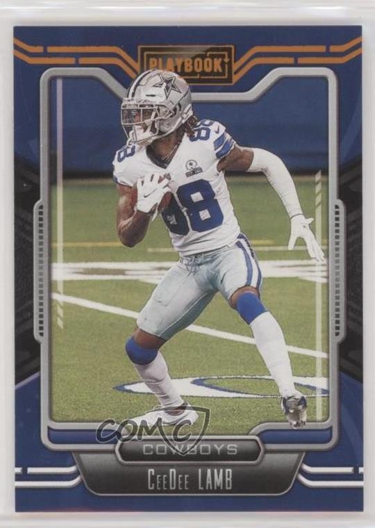 2021 Panini Playbook Orange CeeDee Lamb #25 0nr3