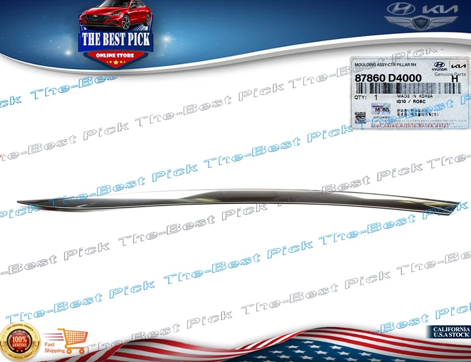 ⭐GENUINO⭐ Moldura de pilar C para pasajero derecho Kia Optima 2016-2020 ⭐OEM⭐ 87860D4000 Foto 3 de 4