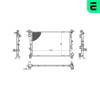 ERA MotorküHler WasserküHler 673091 FüR Fiat 500L 199LYC1B Natural Power 199 LPG