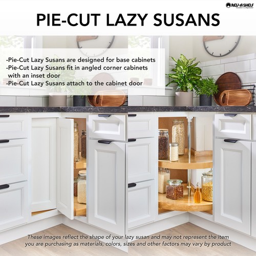 Rev-A-Shelf LD-2942-18-1 Lazy Daisy Polymer Double 2 Tier 18" Pie - Almond - Foto 3 di 7