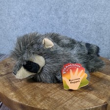 Folkmanis Furry Folk Raccoon Plush Puppet Stuffed Animal Toy