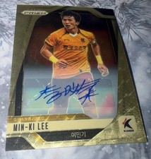 2025 Panini Prizm K-League Min-Ki Lee Gold Vinyl Prizm Auto /7 #ed RC