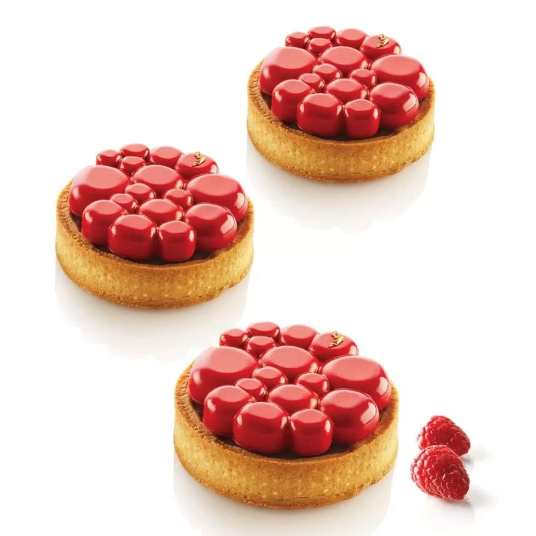 Silicone Mold Kit For Tartlets Paradise With 6 Tart Rings Ø 8 Cm - SILIKOMART