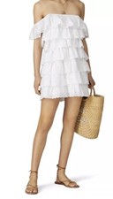 Show Me Your Mumu Lucy Mini Dress Large White Eyelet Boho Summer Vacation