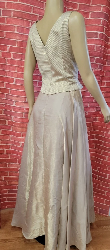 JS COLLECTIONS LIGHT GOLD FORMAL DRESS GOWN WOMEN'S Size US 14 #C1 - Image 2 of 4
