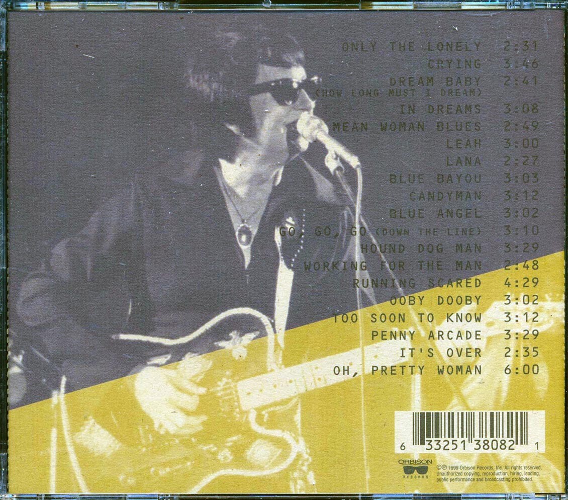 CD Roy Orbison - Live From Birmingham, July 13, 1980