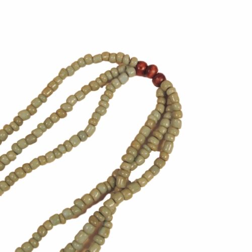25" Turquoise Color Wood Bead Boho Style Multi Strand Handmade Bali Necklace - Picture 2 of 3
