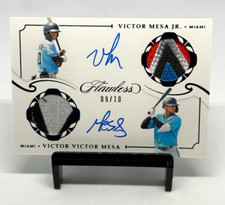 2019 Panini Flawless Victor Mesa Jr / Victor Victor Mesa Dual Patch Auto 9/10 
