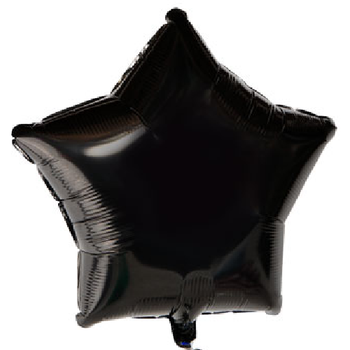 Gran Bandera Autoinflable Lámina Forma de Estrella Globos de Cumpleaños GLOBOS NEGROS LÁTEX - Imagen 4 de 6