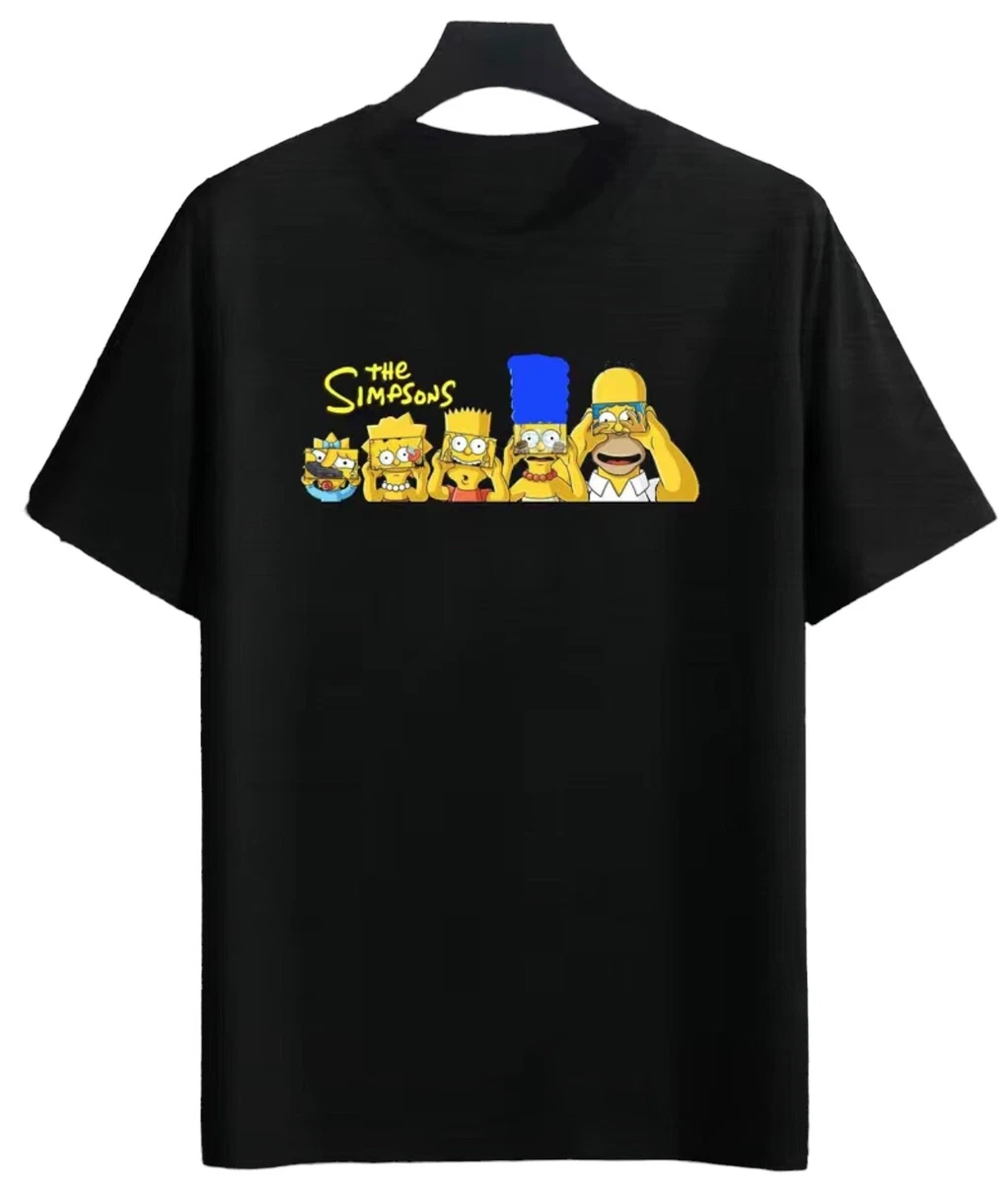 The Simpsons T-Shirt Mens L Black/playera de los simosons negra Talla  Grande