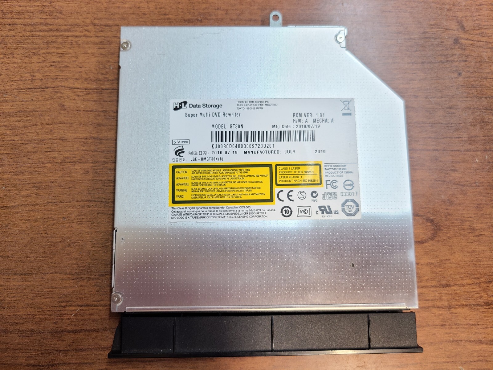 Acer Aspire 522 DVD CD RW Burner Drive with Bezel GT30N KU0080D0-image