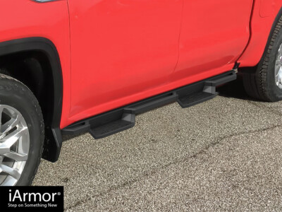 APS Steel Off Road Pocket Steps Fit 19-25 Chevy Silverado GMC Sierra Crew Cab