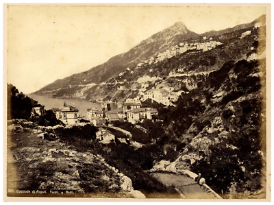 Tirage Albuminé Original – Naples, Vietri – Italie – Circa 1870 – 20x27 Cm