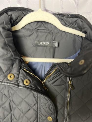 Abrigo Chaqueta de Invierno LAUREN RALPH LAUREN Acolchado con Capucha/Negro Para Mujer Talla 0X - Imagen 5 de 21