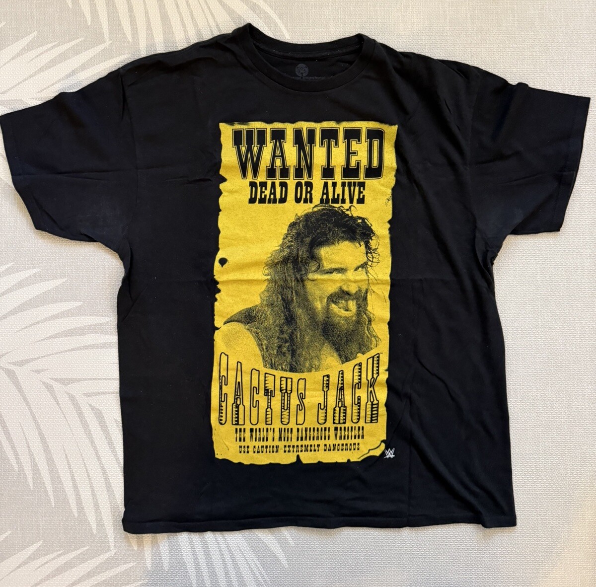 Cactus Jack Wanted WCW WWE ECW Mick Foley Men's XL Shirt 2017 | eBay