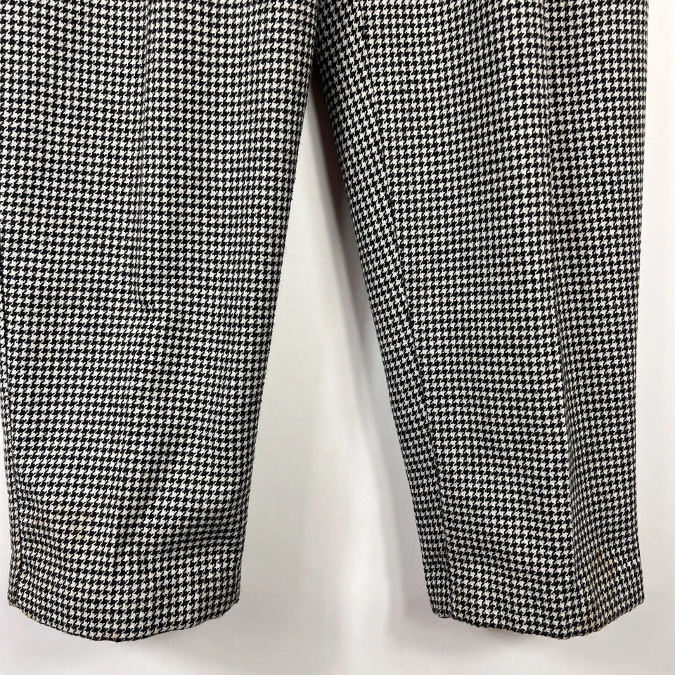 Pantalones de colección Lord Isaacs For Her para mujer talla 12 lana cónicos tiro alto forrados Foto 4 de 4