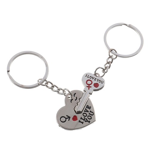 New Trendy Hot Sale one Pair Key Chain Alloy Arrow Bow Love Keyrings Keychains❤ - Afbeelding 5 van 5