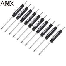 10PCS Mini Pocket Screwdriver Flat Head Tip with Phillips Top Pocket Clip