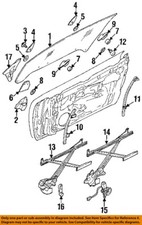CHRYSLER OEM 95-00 Avenger, puerta Sebring herrajes de vidrio-cojín de vidrio MB364457