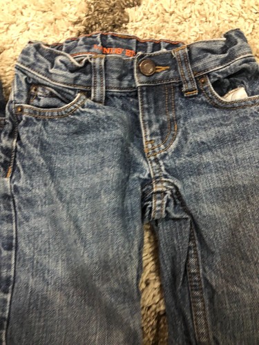 Lands’ end boys size 4 classic straight denim jeans, adjustable waist R - Picture 3 of 7