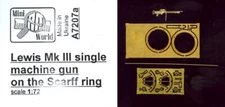 Mini World Models 1/72 LEWIS Mk.III SINGLE MACHINE GUN ON SCARFF RING
