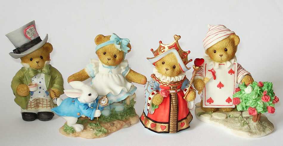 CHERISHED TEDDIES - LTD ED - A DAY IN WONDERLAND SET - 4 CHERISHED TEDDIES - LTD ED - A DAY IN WONDERLAND SET - 4