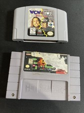 Lot Of 2 - WCW vs. NWO N64 + Ms. Pac-Man SNES Nintendo Carts Only Tested Working