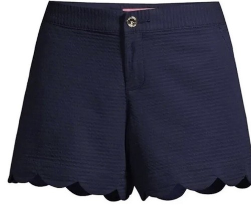 Lilly Pulitzer Womens Buttercup Shorts Dark Navy Size 8 - Picture 5 of 7