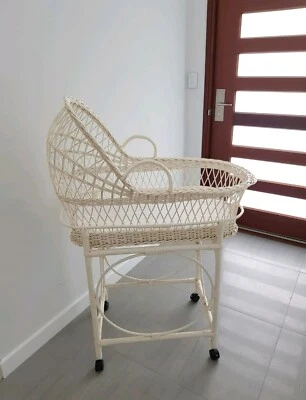 vintage cane bassinet