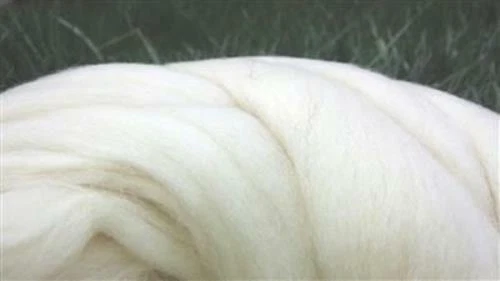 DIY - 13 lb BULK Natural White Wool Roving Fiber for making Chunky Large Knit Bl - Image 3 of 4