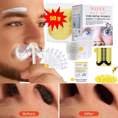 Nose Hair Removal Wax Beads Kit Nasal Ear Hair Effective & Painless for Unisex - Picture 6 of 21