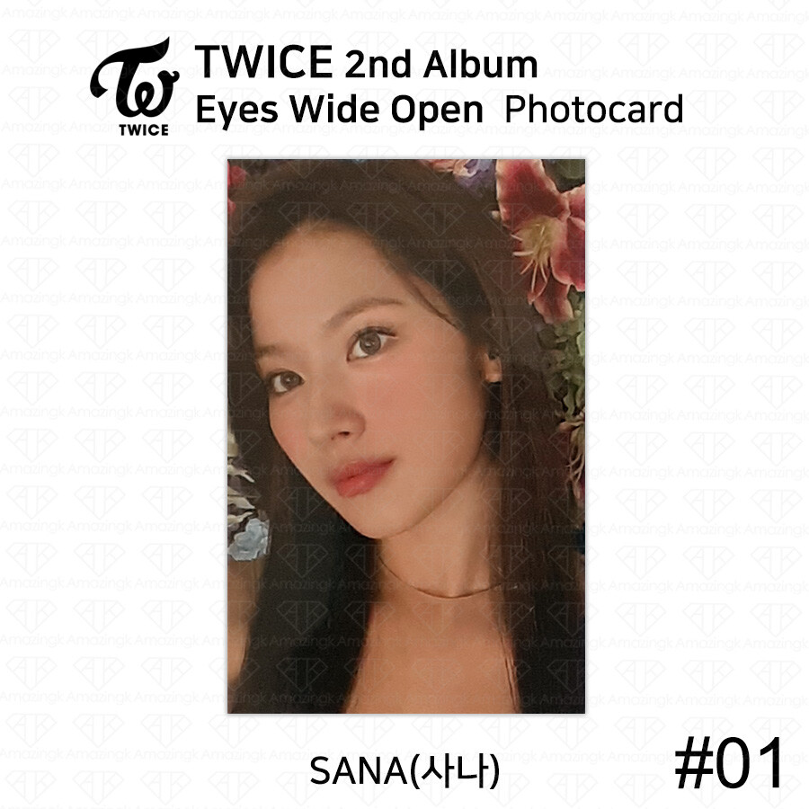 TWICE 2nd Album Eyes Wide Open Official Photocard Photo Card Sana