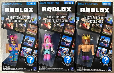  Roblox Deluxe Mystery Pack Action Figure Series 1 2 - Includes  Exclusive Virtual Item (Choose Figure) (Muscle Legends: Muscle King) : Toys  & Games