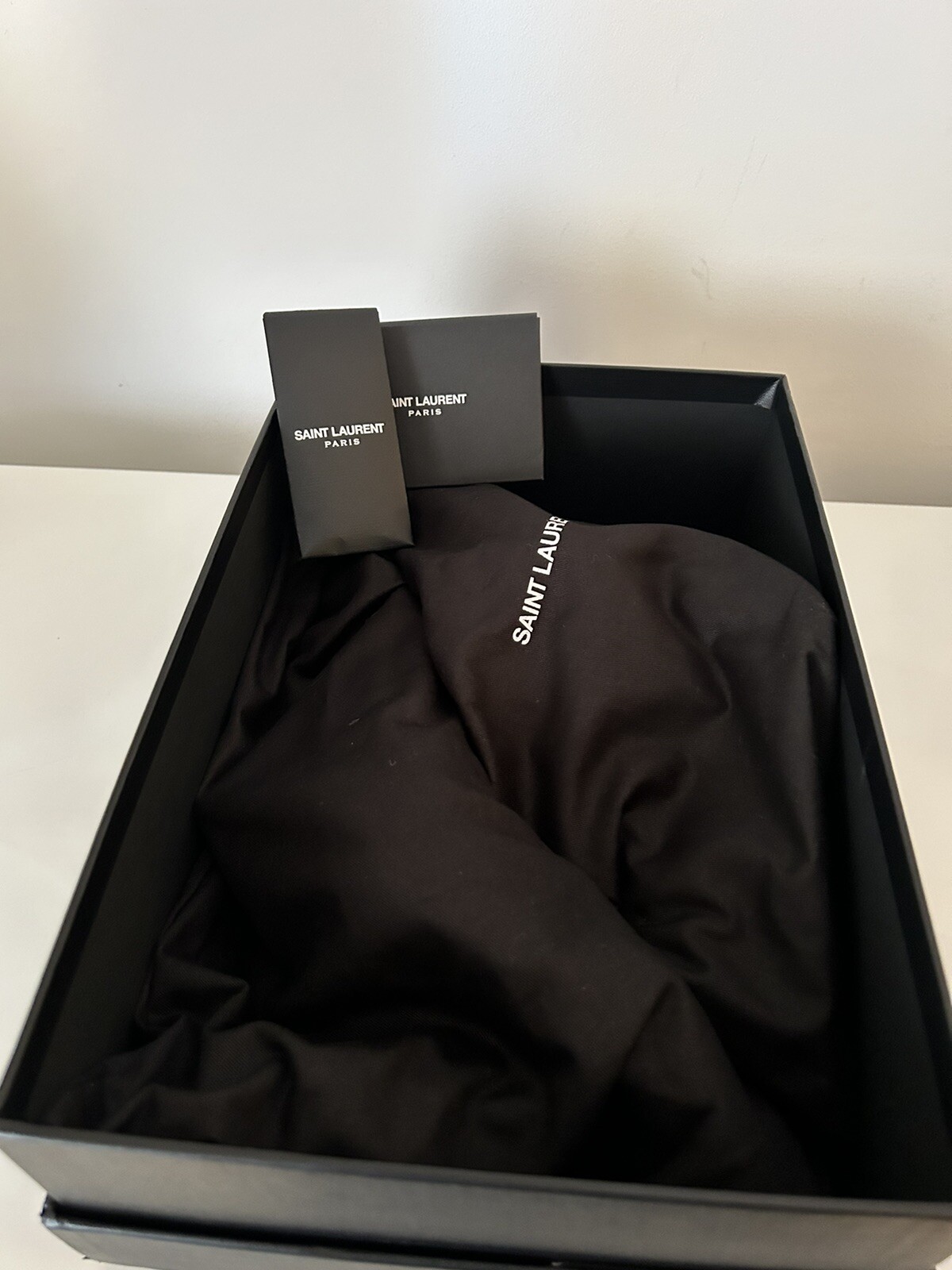 Saint Laurent Volver décolleté slingback in crepe de chine e pelle liscia taglia 38