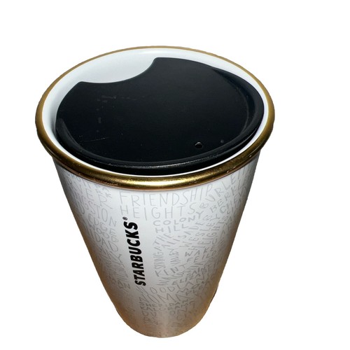 Starbucks Gold/White Washington D.C. Double Wall Lidded Traveler Tumbler - Picture 5 of 5