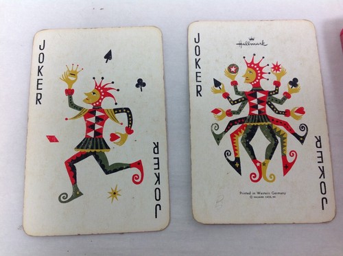 Tarjetas de juego de colección comodines baraja sin abrir bambú sello alemán EE. UU. Int Rev Hallmrk - Imagen 2 de 4